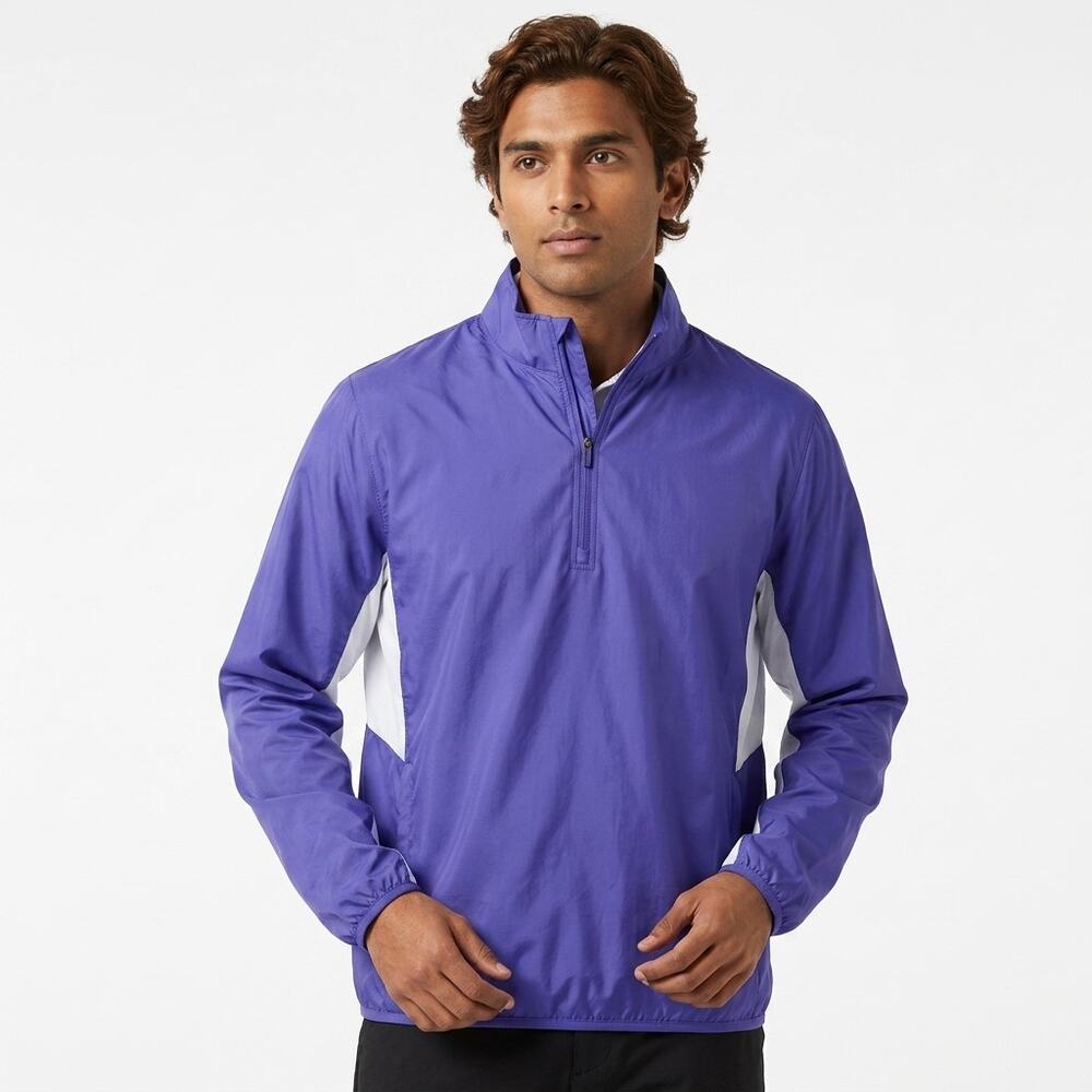Performance Purple Lightweight Windbreaker Jacket Men Size XL